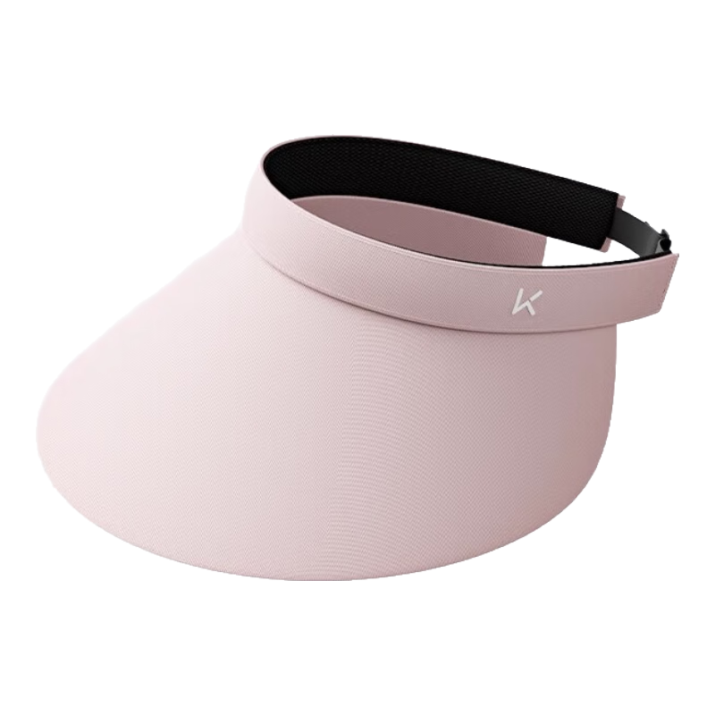 Keep Sun Protection Hat [UV-Resistant], Visorless Wide-Brimmed Outdoor Full-Face Hat, Makes Face Look Smaller, Peach Pink