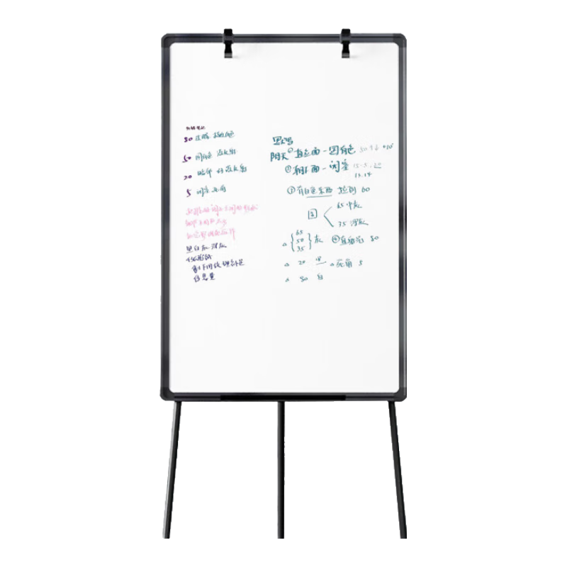Kemi 60x90cm Hanging Paper Tripod Stand Whiteboard, Adjustable Height Writing Desk for Office And Home Use, Drawing Board CM60902S