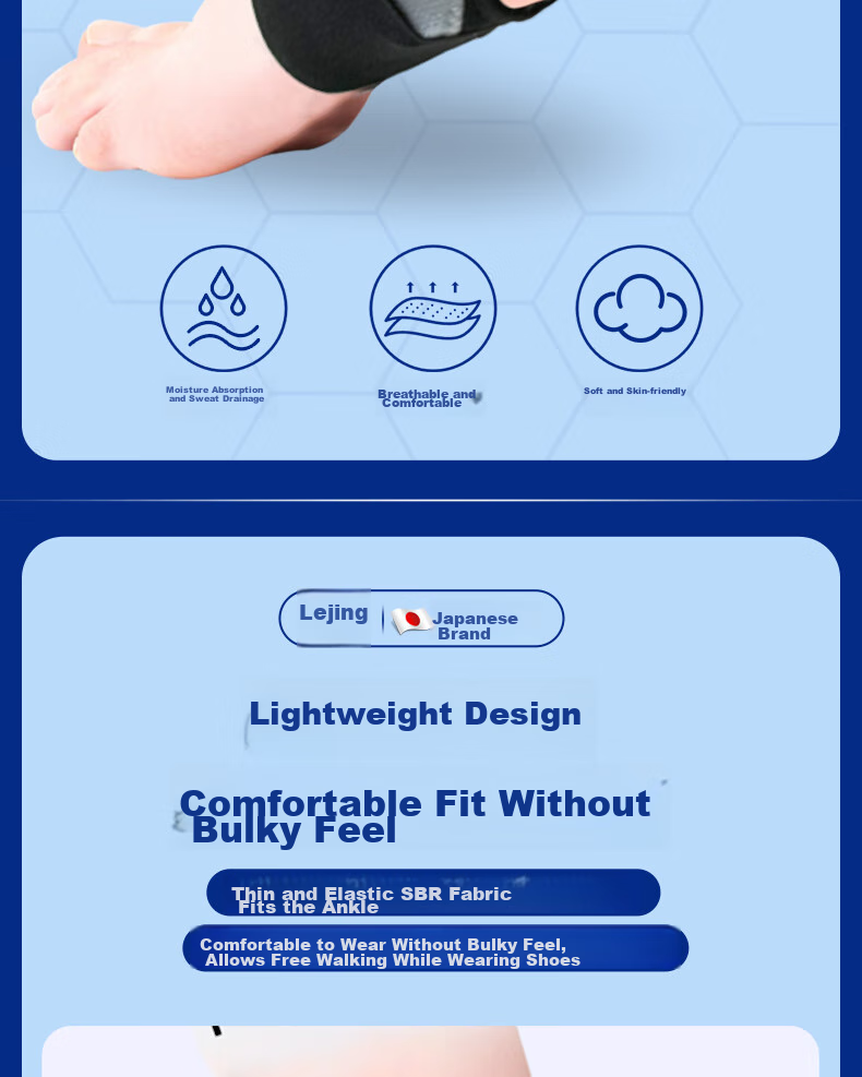 Lejing Medical-Grade Ankle Brace for Sports Injury Recovery, Professional Anti-Sprain Achilles Tendon Fracture Splint And Support 8