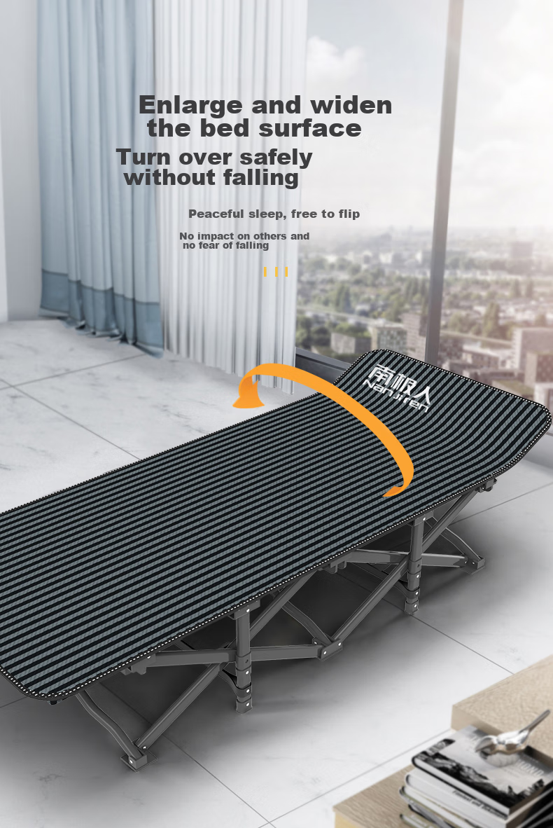 Nanjiren Folding Bed, Single Bed, Office Nap Bed, Hospital Accompanying Bed, Portable Lounge Chair, Outdoor Camping Bed 6
