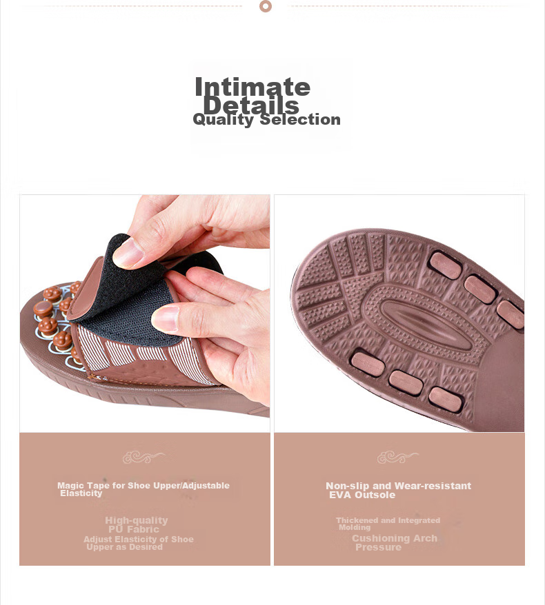 CLORIS [Mid-Autumn Festival Gift] Jade Health Acupoint Massage Slippers, Birthday Gift for Wife Or Parents, Mid-Autumn Festival Present M108-S 12