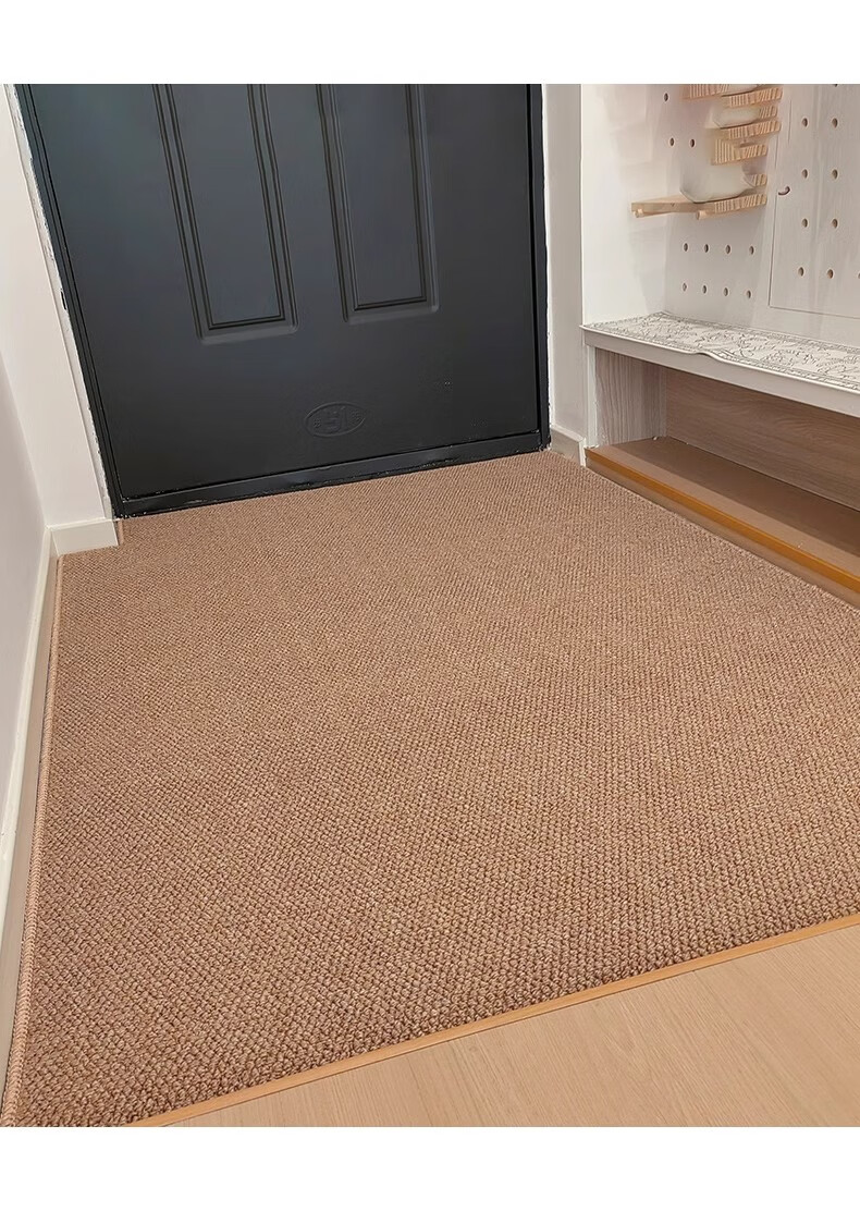 BULULOM Entrance Door Mat Sisal Imitation Carpet Door Mat Foot Mat Camel Yellow - Sisal Imitation - Cotton Back 50*80cm 24