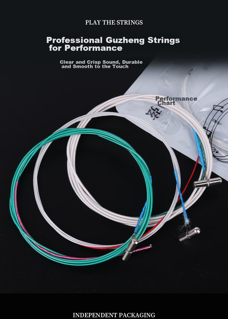 Maneryuepu Guzheng Strings, Universal Guzheng Strings, 6-10 Strings, 5 Pieces Per Pack, Guzheng Accessories 1