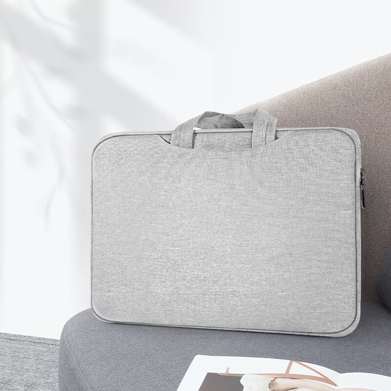BIAZE 15.6/16 Inch Laptop Bag Handheld Suitable for Apple Xiaomi Huawei Lenovo Dell ASUS HP Men Women Business Sleeve Protective Case Gray