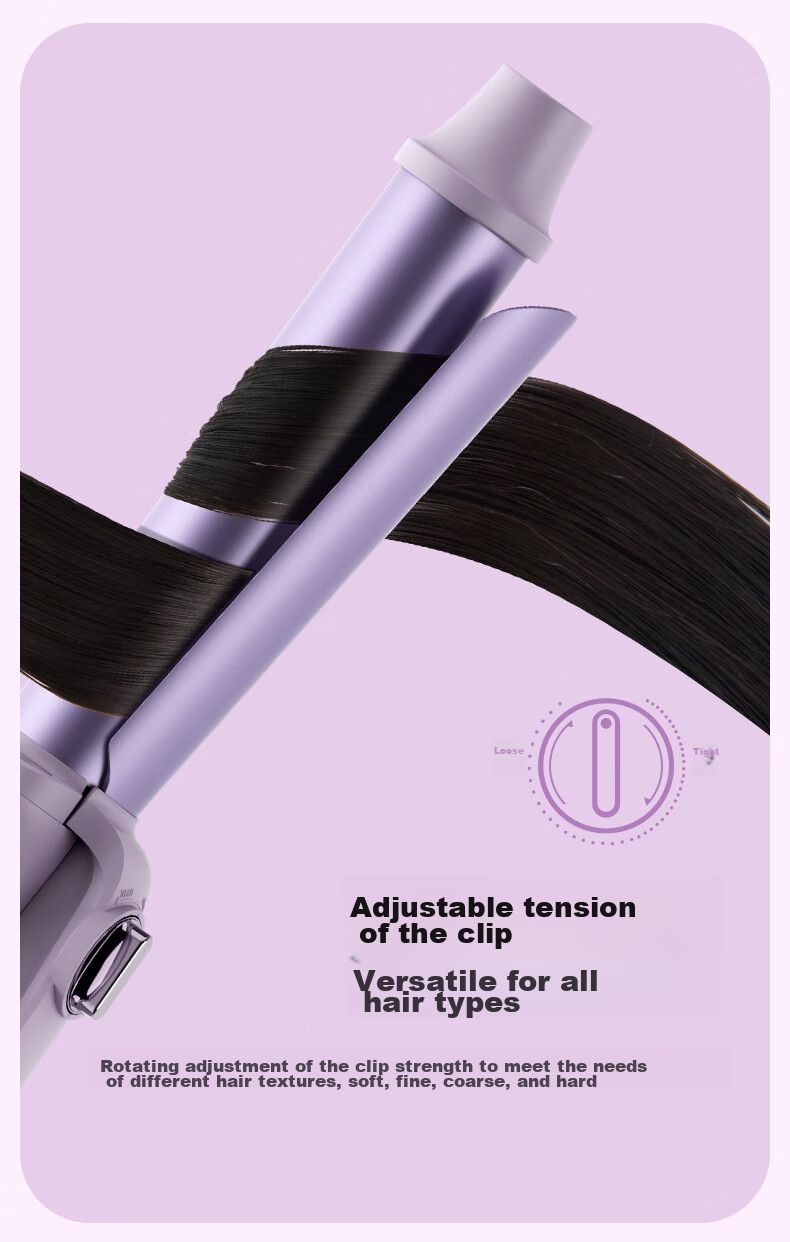 Lena Curling Iron, Wool Curl, 16mm Egg Roll, Noodle Head, Flat Iron, Hair Curling Tool, Ultra-Thin Electric Curler, Bangs Small Fine Curl, Gift, LN-S15 Portable for Travel 10