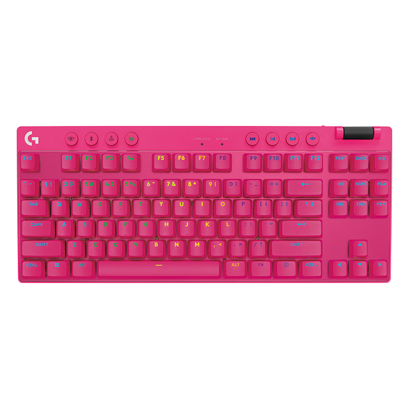 G GPRO X TKL Gaming Mechanical Keyboard (Pink Tea Switch), Paragraph Switch, 87-Key Compact Design, Wireless Keyboard, Essential for Jiangsu/Wu Wei Jie (Vanguard)