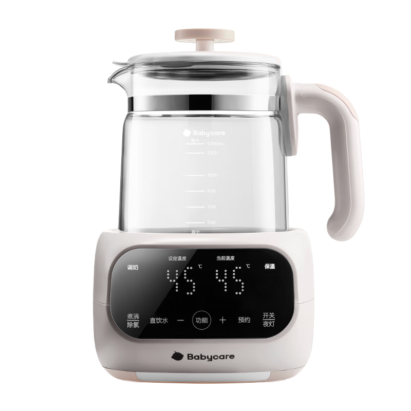 Babycare Baby Constant Temperature Kettle, Smart Milk Preparation Device for Home Use, Milk Warmer, Glass Constant Temperature Kettle