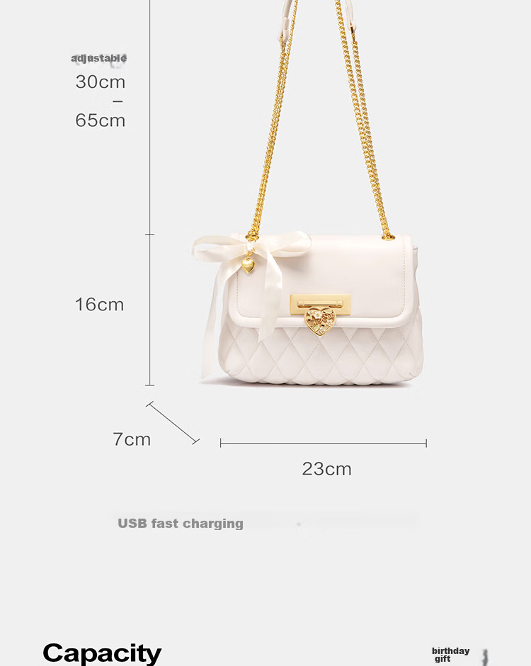 JUST STAR [Xu Lu's Choice] Kelly Handbag, Women's Bag 2026 New Style, Light Luxury Crossbody And Handheld Bag, Birthday Gift for Wome 10
