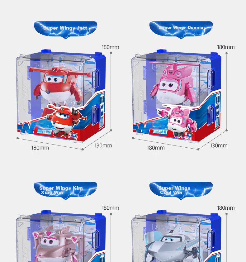 AULDEY Super Wings 19 Ledi New Character Xiao Ai Transforming Robot Backpack Children's Day Gift 20