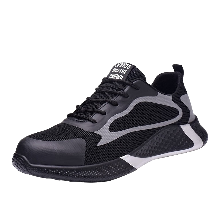 LAOGUANJIA Men's Safety Shoes, Breathable Steel Toe, Anti-Smashing, Puncture-Resistant Work Functional Safety Shoes, Comfortable And Lightweight LA203 Size 44