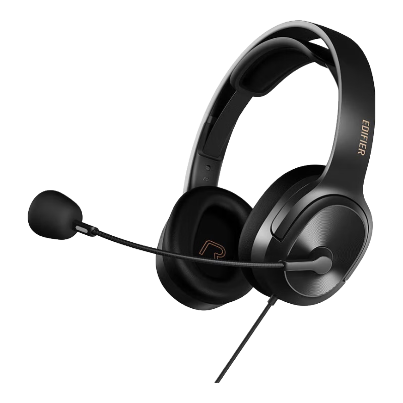 EDIFIER [Meets National Testing Requirements] USB K5000 Professional Exam Headphones, Over-Ear Computer Headset, Specialized for Hearing, Speaking And Oral Training, Online Course Headphones