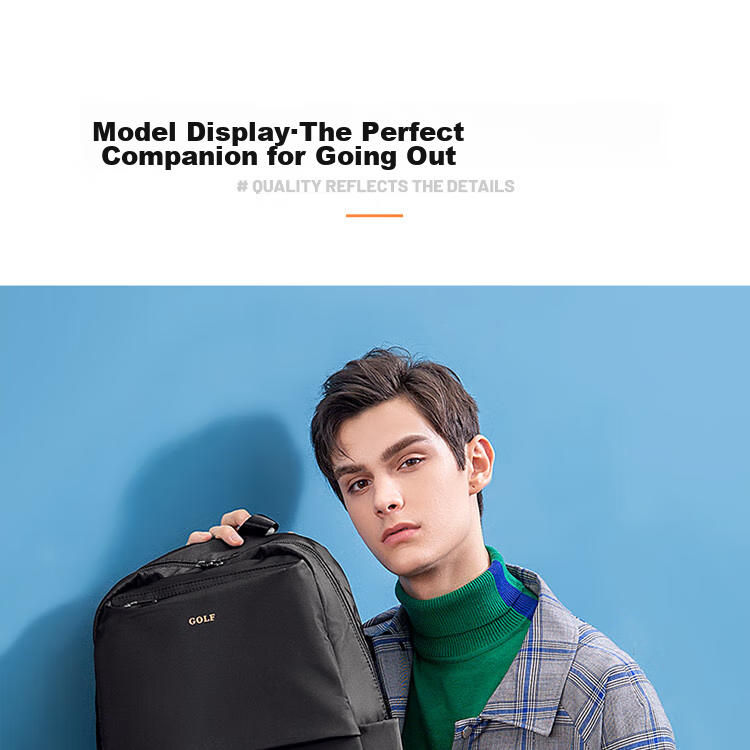GOLF Backpack for Men, Travel Bag with 15.6-Inch Laptop Compartment, Multi-Compartment Student Schoolbag for Commuting And Business Trips 28