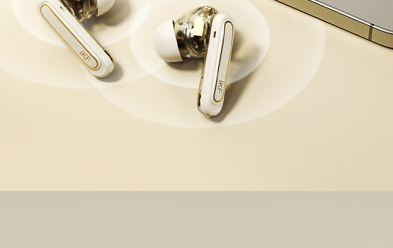 IKF Ultra Wireless Bluetooth Earphones with LDAC High-Quality Sound, ANC Active Noise Cancellation, In-Ear Design, Long Battery Life, 2026 New Model, New Year Gift, Cloud Rock White 41