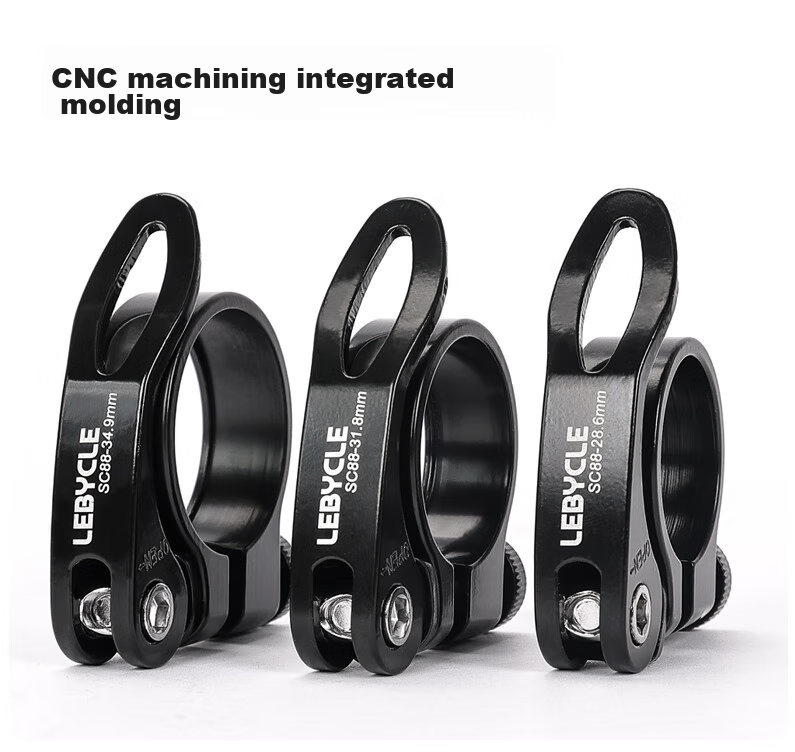 LEBYCLE Bicycle Seat Clamp, Mountain And Road Bike Seat Clamp, Quick Release Seat Clamp, Handlebar Clamp, Cycling Accessories 2