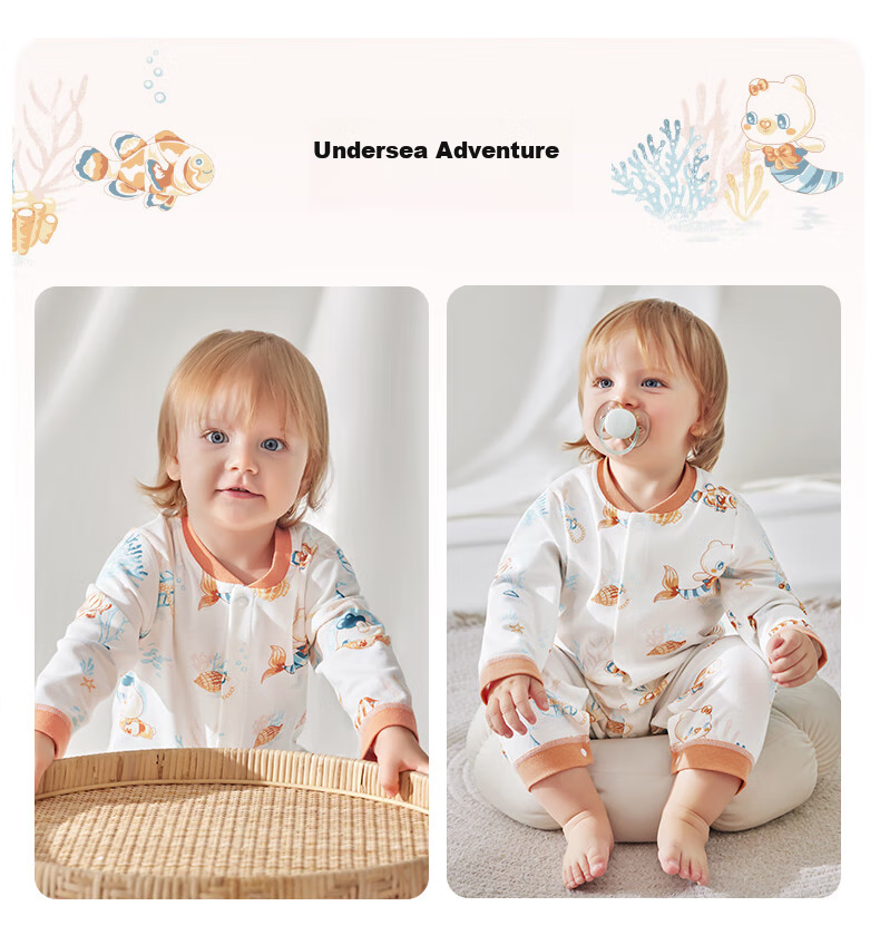 Beitaisi Baby Clothes Spring And Autumn Long-Sleeve Bodysuit, Pure Cotton Newborn Onesie, for Boys And Girls, Early Spring Outfit Pajamas 34