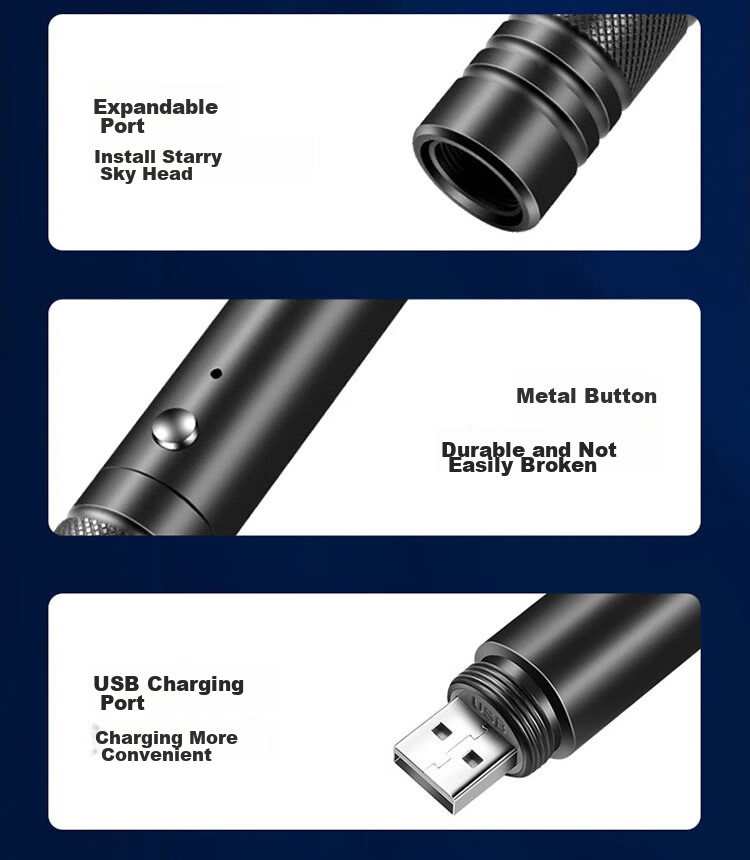 SHENYU High-Power Laser Pointer, Green Light, Long-Range, High-Brightness, Rechargeable, for Outdoor Sales, Sand Table, Teaching Pointer, Laser Pen V97 11