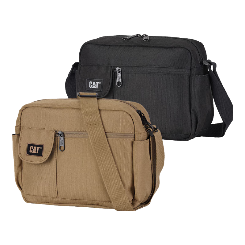 CAT Messenger Bag Shoulder Crossbody Phone Bag Commuter 13" Tablet Bag Sports Large Capacity Desert Gray 84557