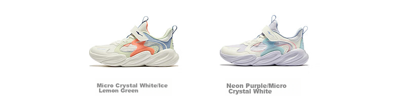 ERKE Children's Unisex Sneakers, Kids' Casual Running Shoes, Chuanxing Nishanz Purple/micro-Crystal White, Size 35 43