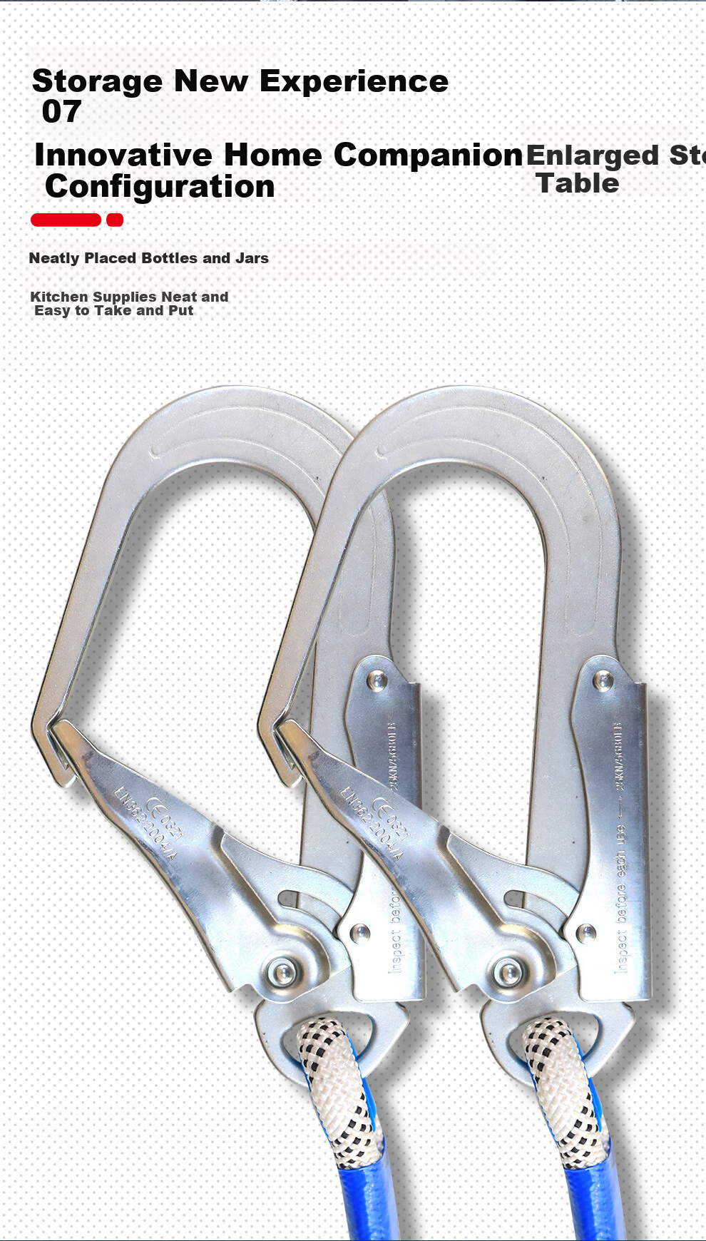 Xinbaolin Z-Y Fall Arrest Harness, National Standard European Style Five-Point Safety Belt, High-Altitude Work Fall Prevention, High-Quality Safety Harness with Two Large Hooks, 2 Meters Polyester Rope + Shock Absorber Pack, Shipped from Beijing Warehouse 14