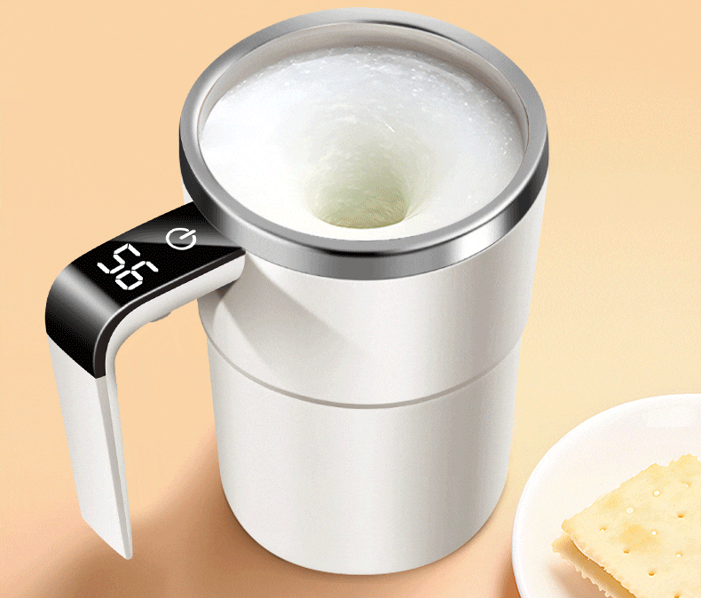 Xiduomi Fully Automatic Stirring Cup, Smart Temperature Display, Magnetic Electric Coffee Mug, Rechargeable, 316 Stainless Steel, for Coffee And Milk Powder 10