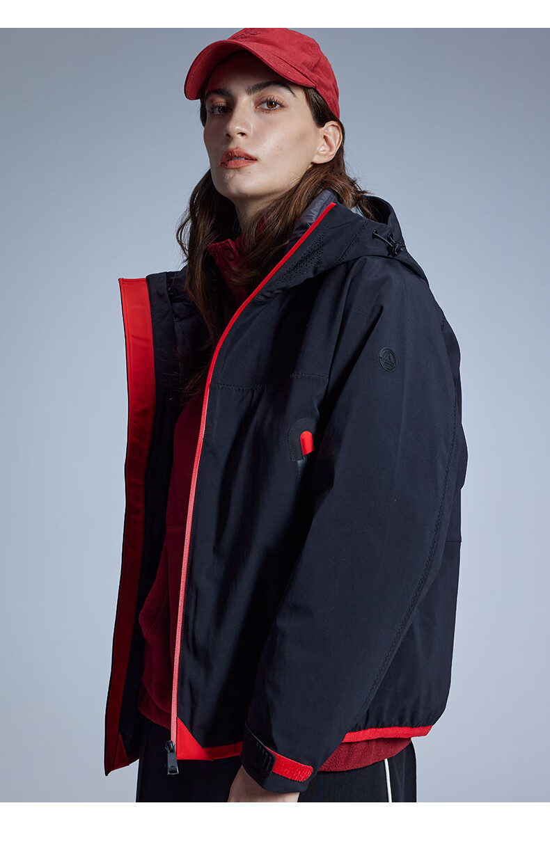 AERBEISI Functional Three-In Tactical Jacket, Outdoor Sports Hiking Mountaineering, Unisex Couple's Windproof Waterproof Windbreaker 14
