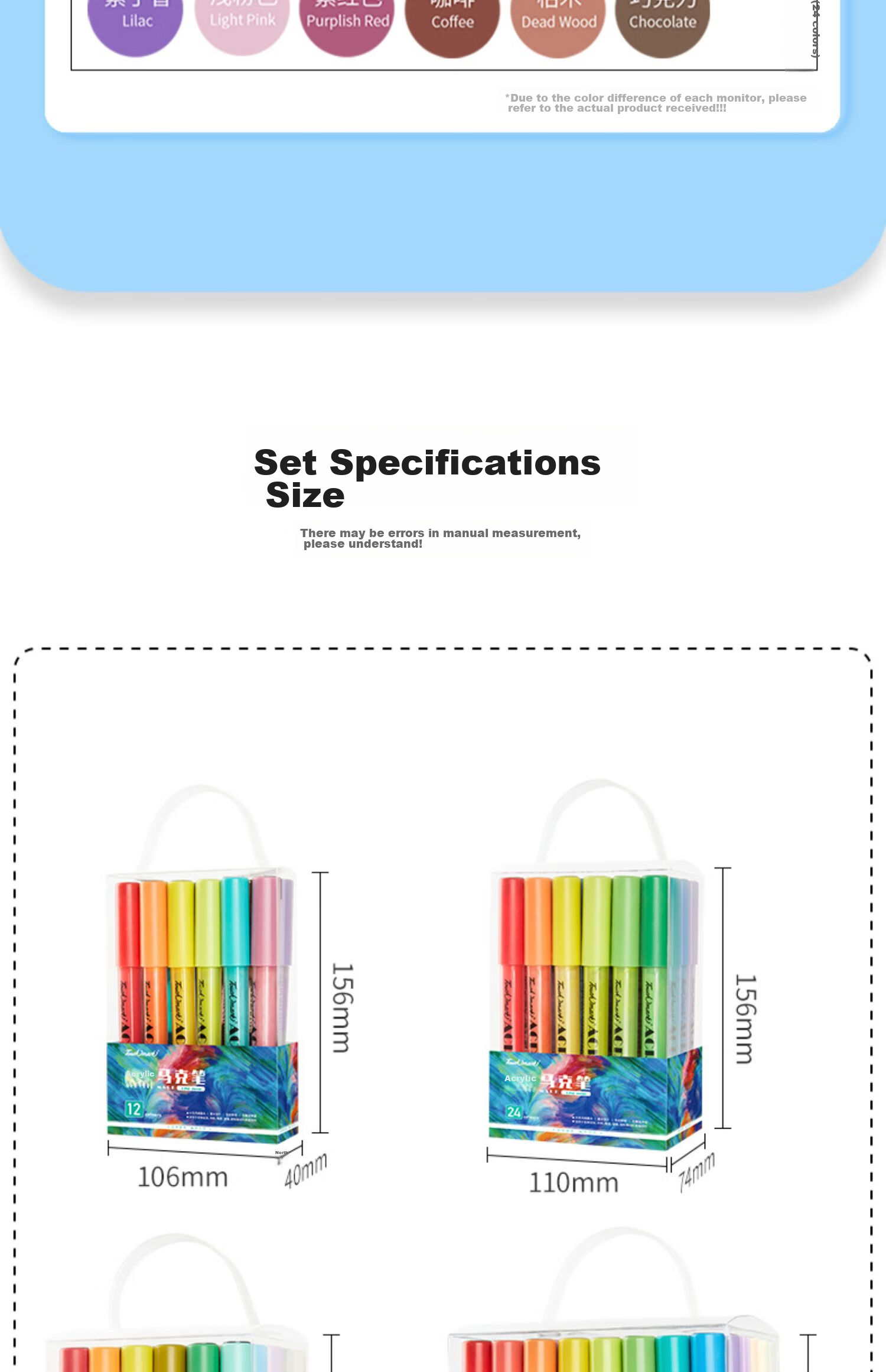 Touch Mark Acrylic Markers, 36 Colors, Children's Doodle Pens, Watercolor Pens, Drawing Brushes, Waterproof Hand-Drawn DIY Acrylic Paint, Specialized Student And Children's Gift, Art Educatio 23