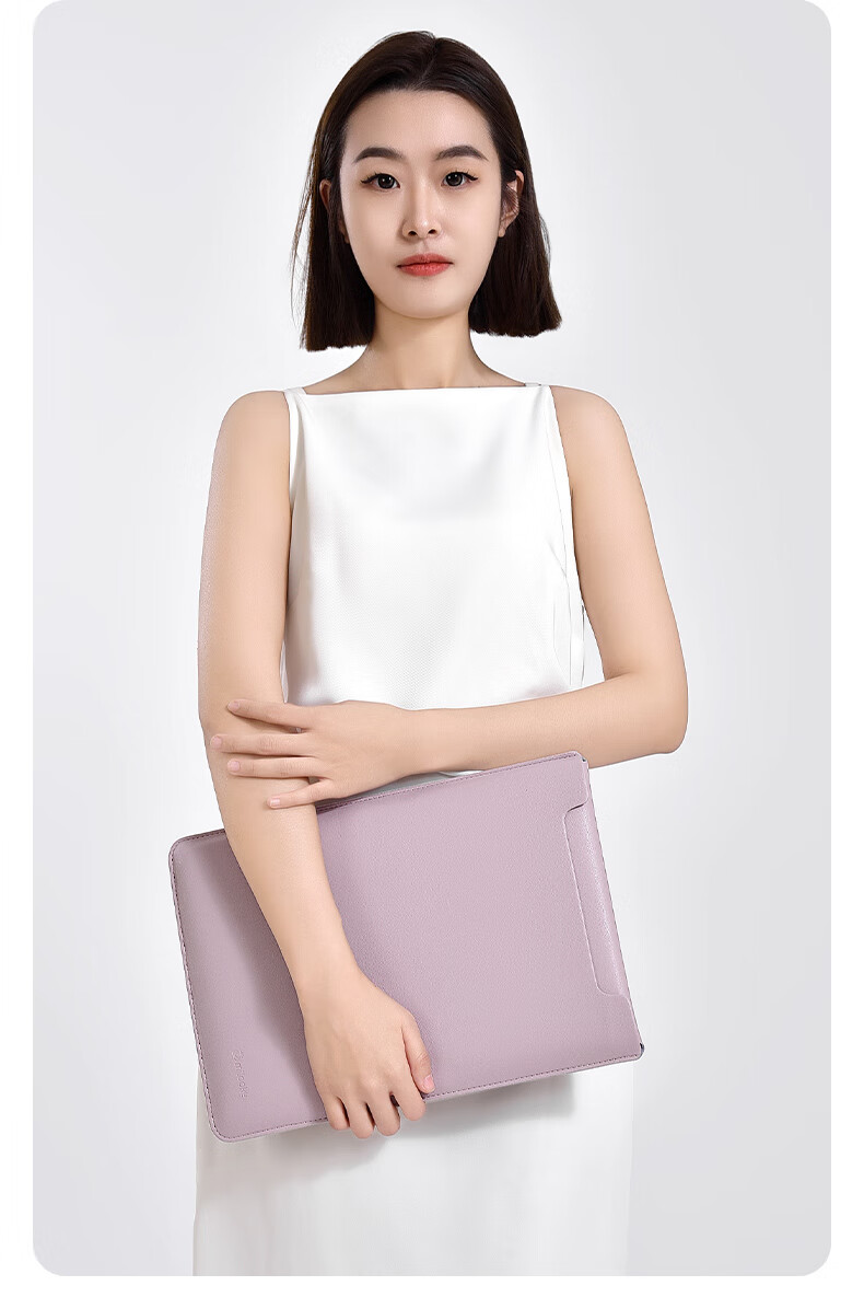 Milooky Laptop Sleeve for 15-Inch, Compatible with Huawei, Apple, Lenovo Xiaoxin Pro 16, Fleece-Lined Protective Case 12