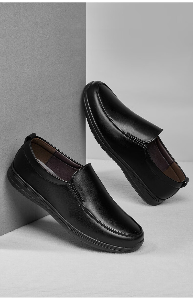 Chuwang Chef Shoes, Non-Slip Upgraded Slip-On Kitchen Work Shoes, Water-Resistant Casual Soft-Soled Leather Shoes for Men, 5222D, Size 40 11