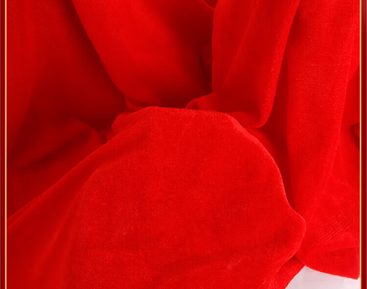 Jidukongjian Red Cloth Unveiling Ceremony, Housewarming Opening Decoration, Wedding Supplies, Bright Red Cloth, Buddhist Cloth, Ribbon-Cutting Velvet Fabric, 1.6*1m 9