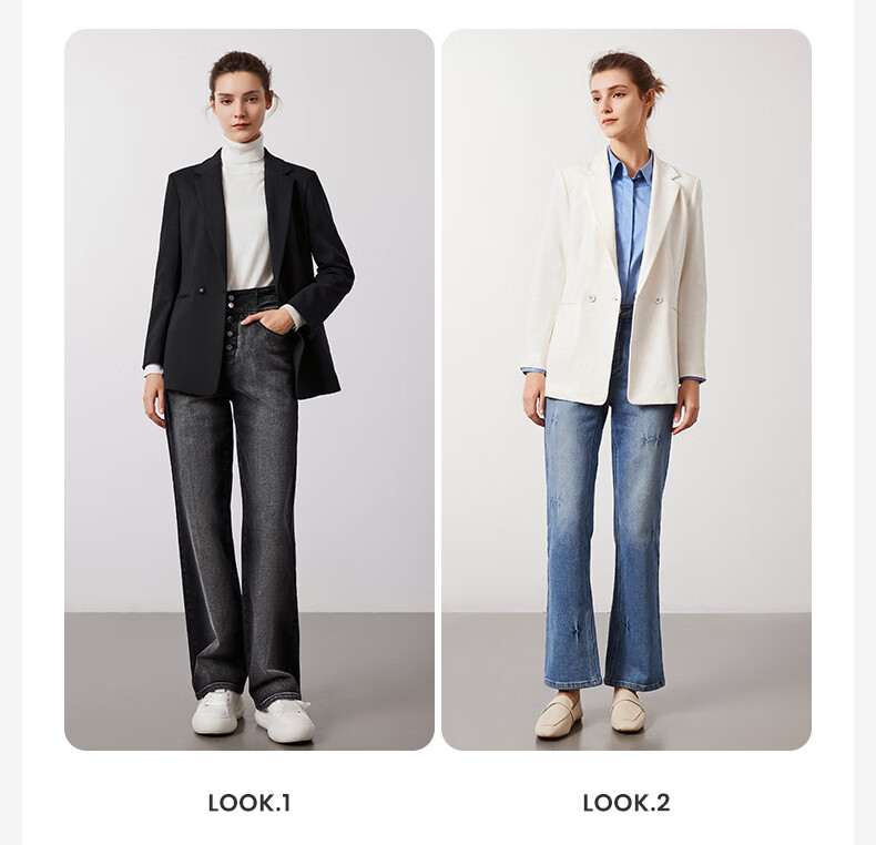 Navigare Women's Commuter Casual Blazer, Simple And Elegant Work Suit Jacket 2331804506 10