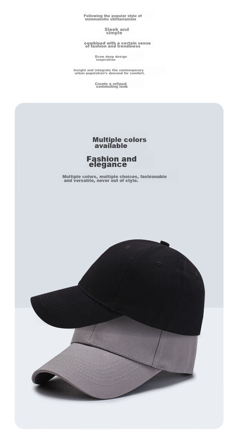 Huili Baseball Cap for Men And Women, Versatile Hat for All Seasons, Sports Fishing Sun Protection Cap, Sun Visor Hat 4