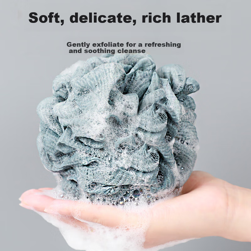 CHAHUA PE Material Bath Sponge, Exfoliating And Scrubbing, 1 Piece, Back Scrubber, Bathing Essential, Must-Have for Showering