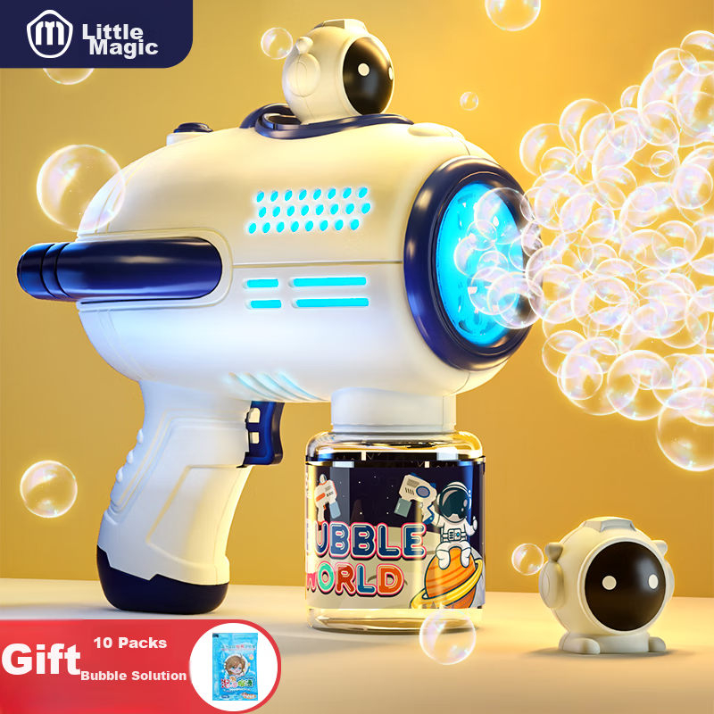 Xiaomo Bubble Machine Gun Toy for Children, Automatic Wedding Internet Celebrity, Birthday Gift for Boys And Girls Aged 3-6