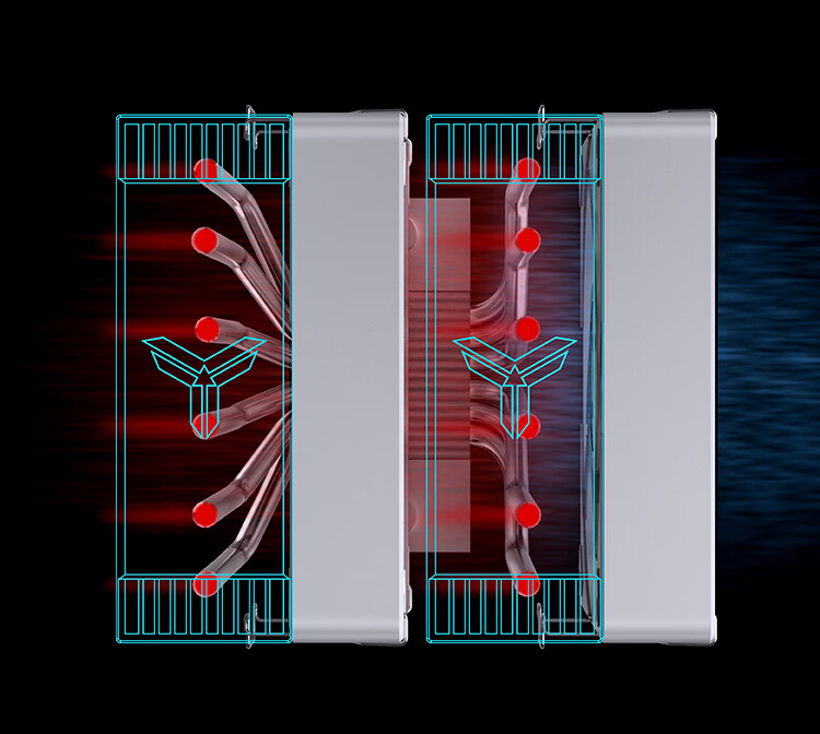 JONSBO CR-3000E Colorful White Edition CPU Air Cooler (Dual Tower Dual Fan / Nickel-Plated 6 Heat Pipes / Colorful Lighting Effects / PWM / Multi-Platform / Thermal Paste Included) 9