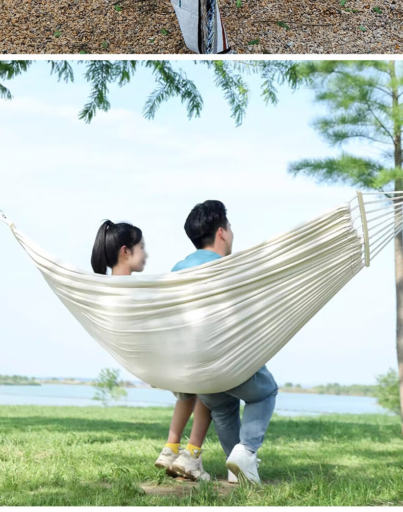Ansell Portable Outdoor Double Hammock Thickened Wide Durable High Load Swing Hammock 8K00267 14