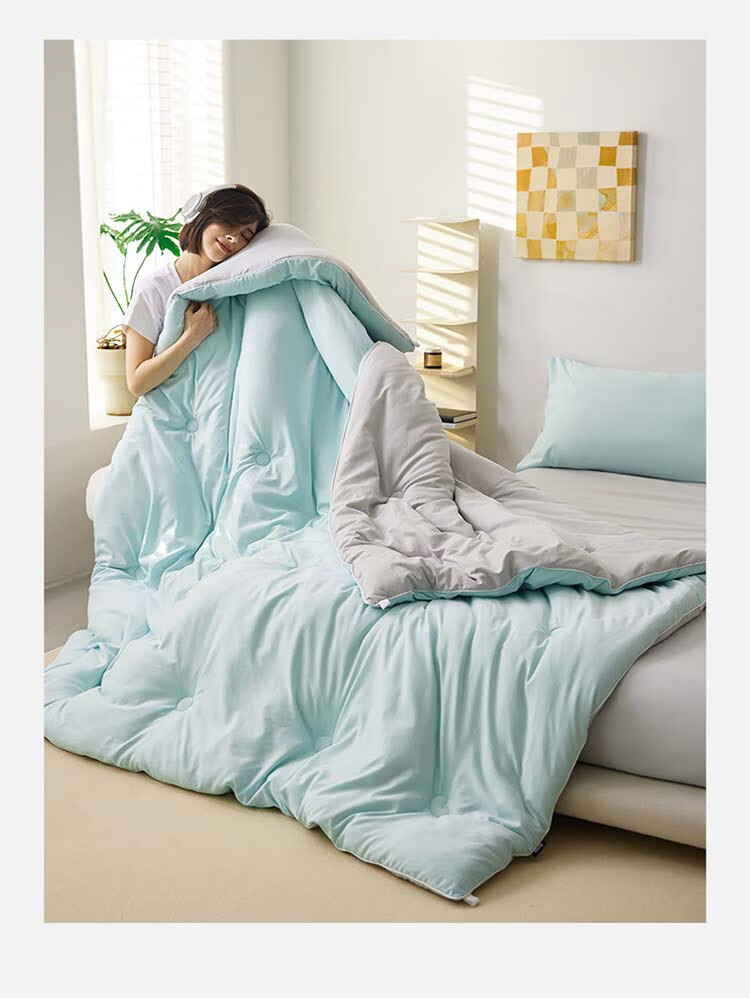 Dohia Soybean Fiber Spring And Autumn Comforter, Class A 50% Soybean Fiber Quilt, Single Bedding, Approximately 3 Jin (1.5 Kg), 152*218cm 3