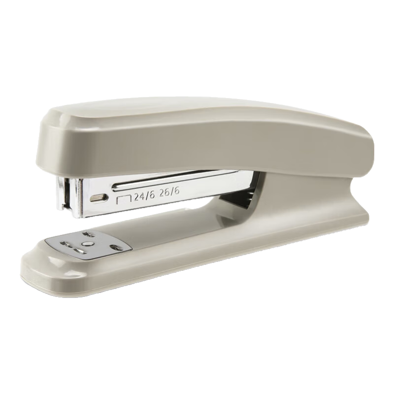 M&G Stationery No. 12 Stapler, Durable Portable Stapler, Press-Down Binding for Home And Office Use, Compatible with 24/6 And 26/6 Staples, Gray, ABS92723