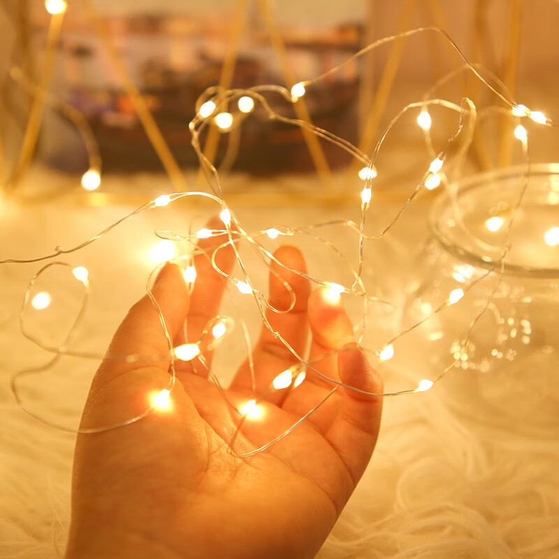 TaTanice Copper Wire String Lights, 10 Meters, 100 Lights, Gift Decorative Lights, Birthday LED Lights, Popular Trendy Lights, Romantic Atmosphere Lights