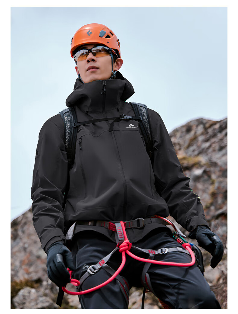 Pioneer Camp Lin Xinyue Same Style Little Eagle Windbreaker, Toray Men's Outdoor Windproof Waterproof Professional High-Altitude Hiking Mountaineering Jacket 23