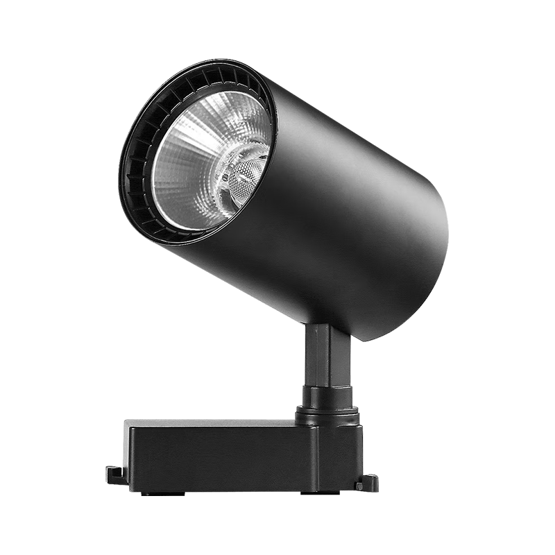 CANMEIJIA LED Track Light COB Spotlight Commercial Clothing Store Surface Mounted Super Bright Exhibition Hall Background Wall Track Ceiling Light 20W Black Neutral Color *3