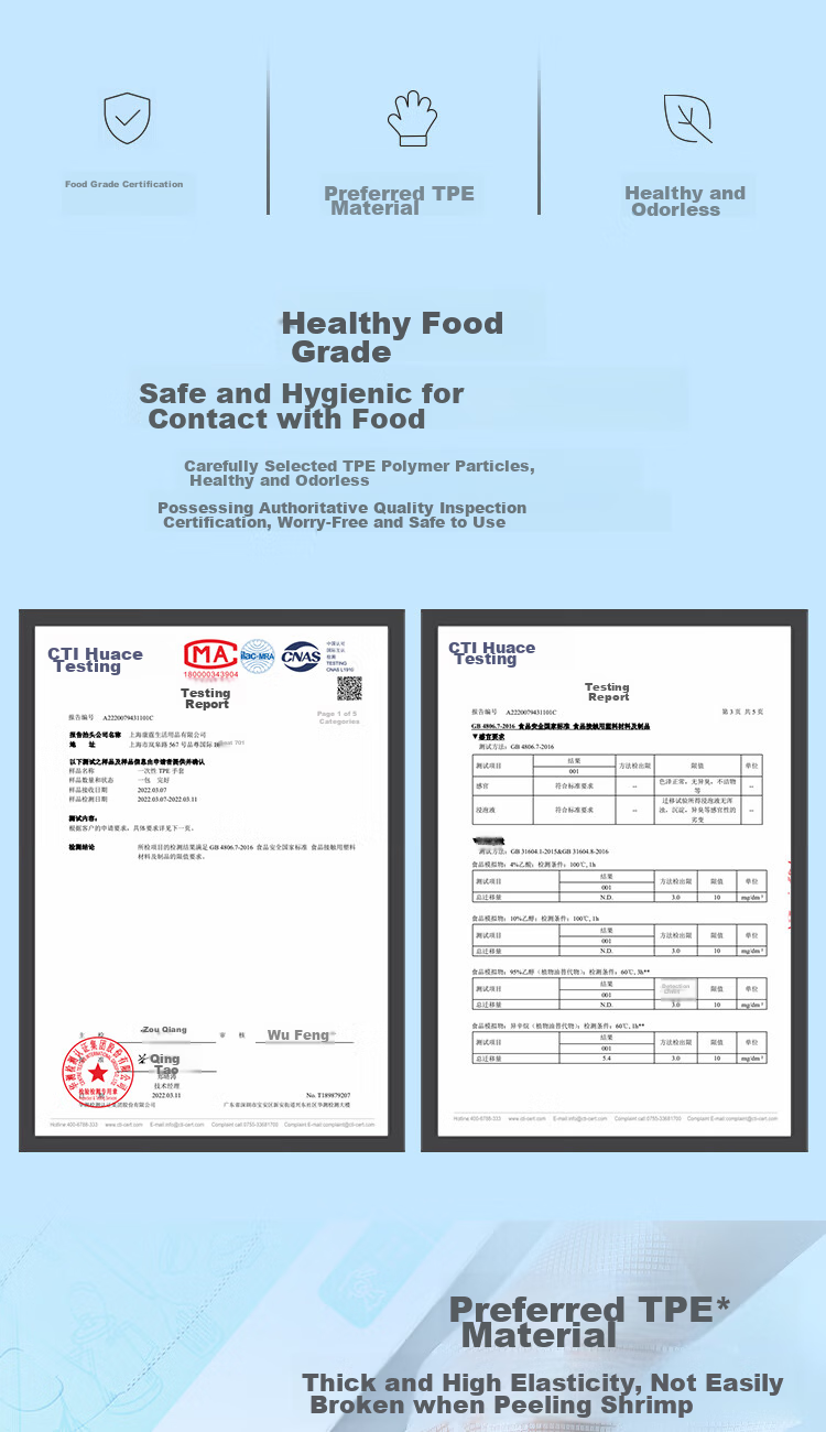 One's Member Disposable PE Gloves, Food-Grade Catering Protective Gloves, One Size Fits All, 300 Pieces 3