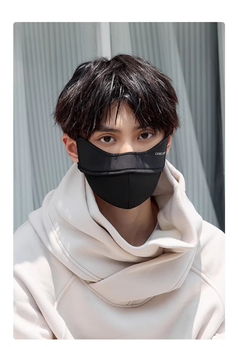 CAMEL 3D Stereoscopic Windproof Mask, Face-Slimming, High Beauty Value, New Autumn And Winter Style, Fleece-Lined for Warmth, Hiking Dust-Proof Face Mask S635 16