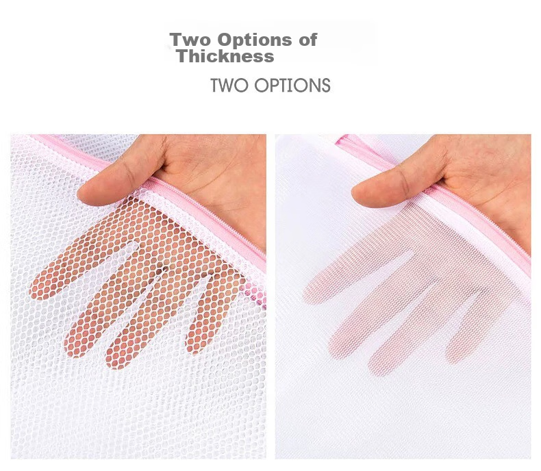 Jingxun Laundry Mesh Bags for Drum Washing Machines, Specialized Protective Bags with Fine Mesh, Thickened And Enlarged Size, Bra And Underwear Bags, 2 Pieces 4