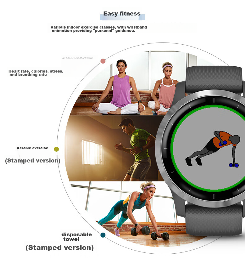 GARMIN Active6 Bone China White Heart Rate Running Swimming Fitness Fashion Sports Smartwatch Birthday Gift 8