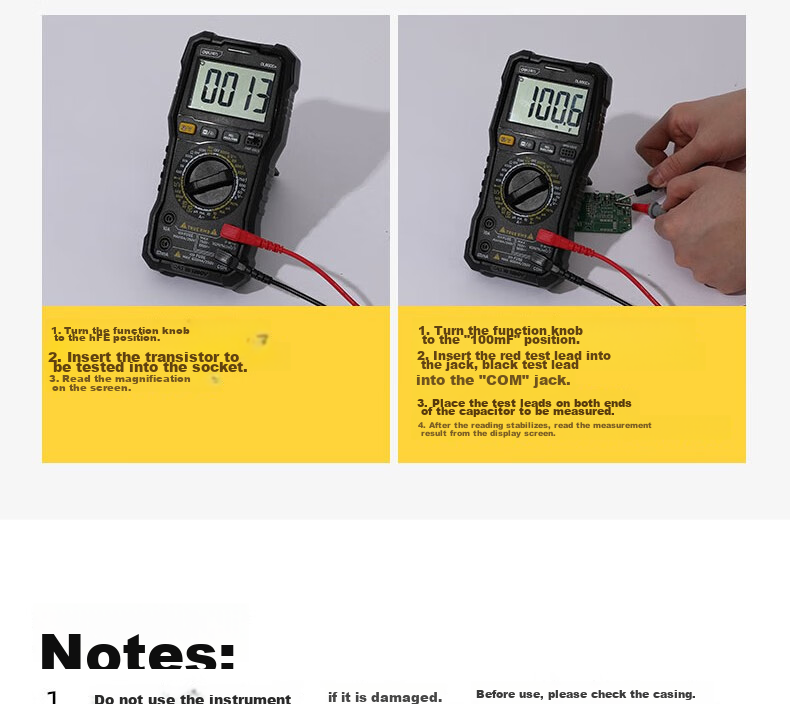 Deli Intelligent Anti-Burn Multimeter, Electrician-Specific Digital Multimeter, Home Large Screen Digital Display, 5999 Digits DL890C+ 31