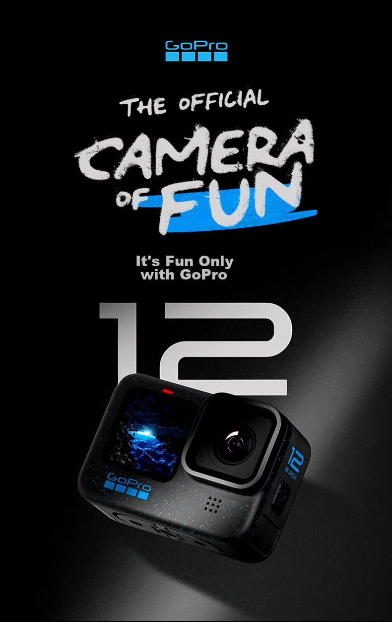 GoPro HERO12 Black Action Camera with Stabilization, Enhanced Battery Life, Waterproof Camera for Vlog, Diving, Skiing Photography And Video Recording [Camera Only + Enhanced Dual Charger + 128GB] 2