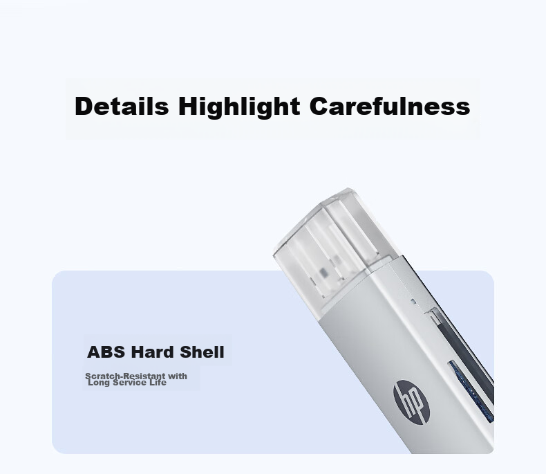 HP USB Flash Drive, SD/TF Multi-Functional All-In Card Reader for Computer, Phone, IPad, Camera, Dash Cam, Surveillance Memory Card, White 8