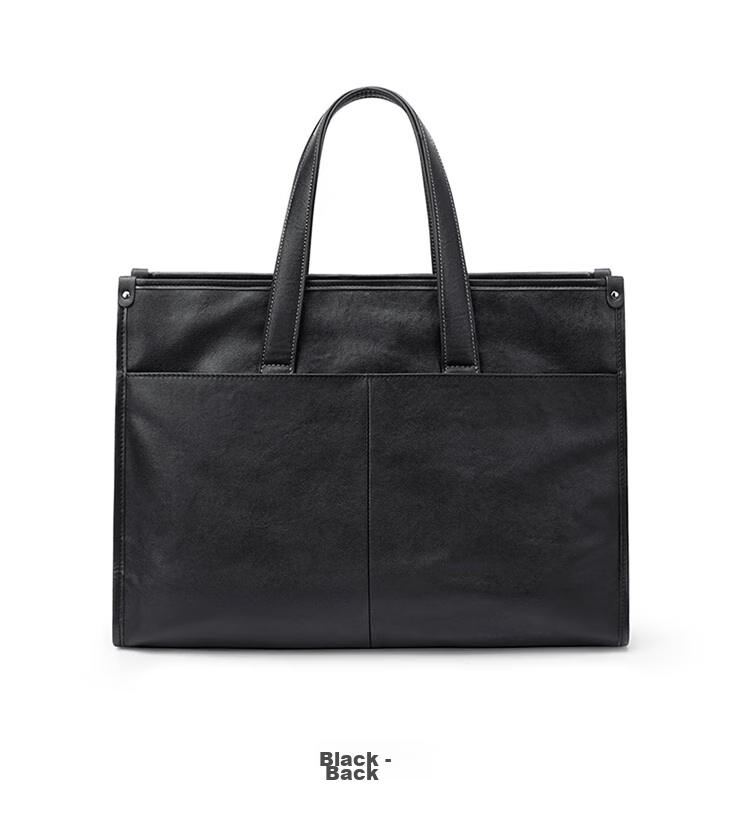 GOLF Business Briefcase, Men's Top-Grain Leather Handbag, 15-Inch Laptop Bag, Briefcase, Gift for Boyfriend Or Father 21