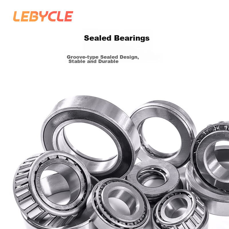 LeBycle Mountain And Road Bicycle Square-Bore Center Axle Bearing Assembly, 26-Inch Universal Accessory, Bike Axle Screw, 120mm Other