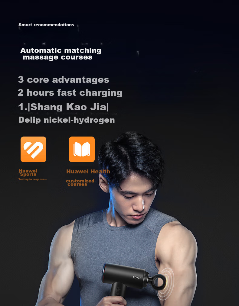 Hongmengzhixuan Rongtai G36 Professional Fascia Gun Massager Neck Membrane Gun Full Body Shoulder Neck Waist Back Muscle Relaxation Huawei Smart Control Sports Fitness Birthday Gift for Boyfriend Girlfriend 7